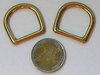 2 x D-Ring, nahtlos , Messing rostfrei, 25 mm, dicke Version