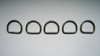5 Edelstahl D-Ring, 3/4", ca. 20x17x3mm