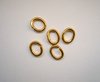5 x Ring zur Montage, Verbiegering, Montagering, Messing, oval, 4,2 x 6mm